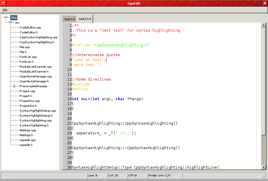 CppEdit screenshot